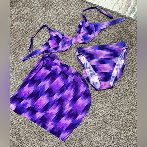 La Blanca Three Piece Bikini w/ Wrap